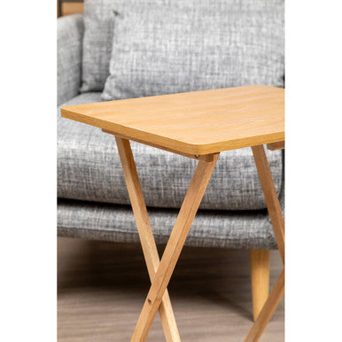 Hava Rubberwood Folding Multi-Use Table for Dining or Work
