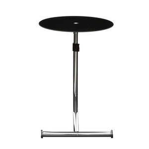 Adam Black Tempered Glass Snack Table
