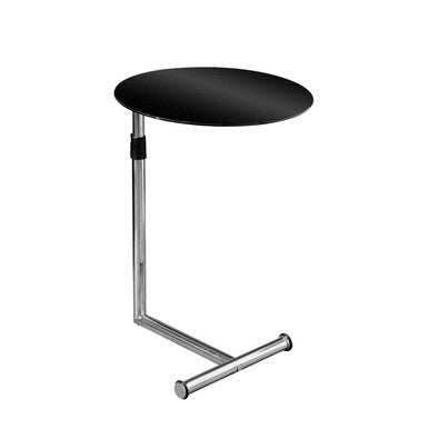 Adam Black Tempered Glass Snack Table