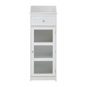 Portland Glass Door Floor Standing Cabinet