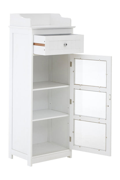 Portland Glass Door Floor Standing Cabinet