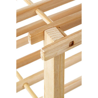 Arla Natural And Cedar Wood 2 Tier Shoe Rack