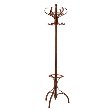 Kennedy Walnut Finish Solid Birchwood Coat Stand