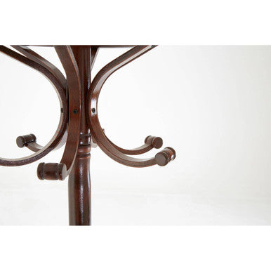 Kennedy Walnut Finish Solid Birchwood Coat Stand