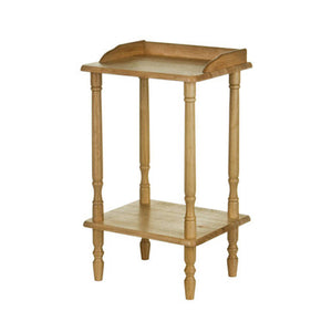 Heva Carved Rubberwood Side Table