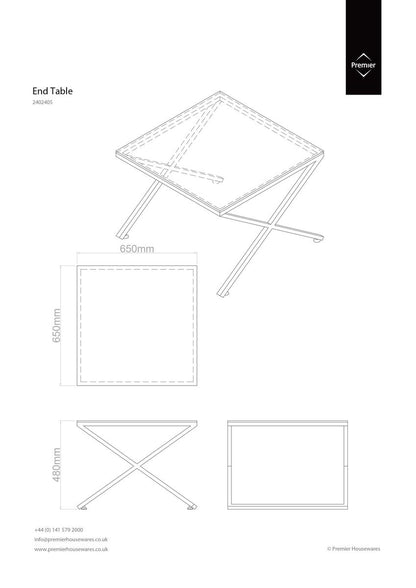 Montril Criss Cross Frame Coffee Table