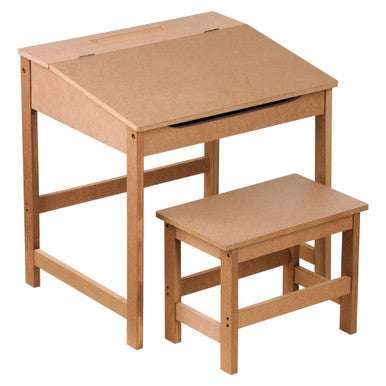 Jordan Childrens Natural Desk And Stool