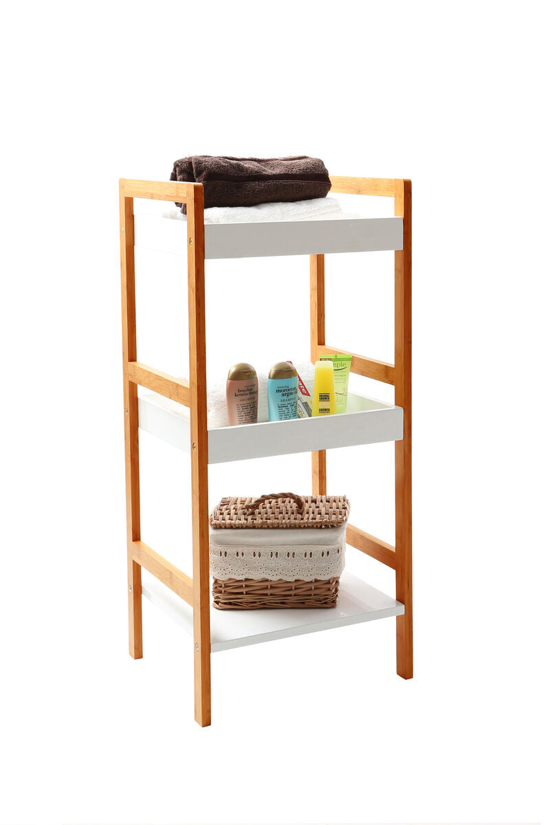 Versi White High Gloss 3 Tier Small Shelf Unit