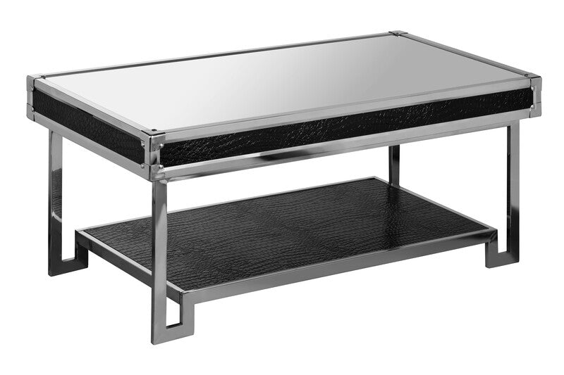 Carla Crocodile Leather Effect Coffee Table