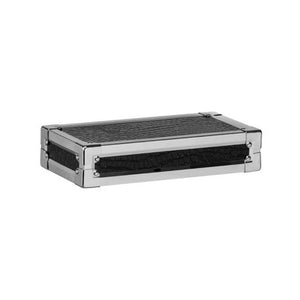 Carla Black Crocodile Leather Effect Wall Shelf