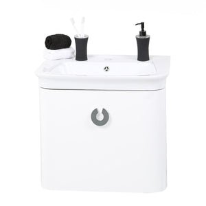 White Bathroom sink with Storage | Adelphi