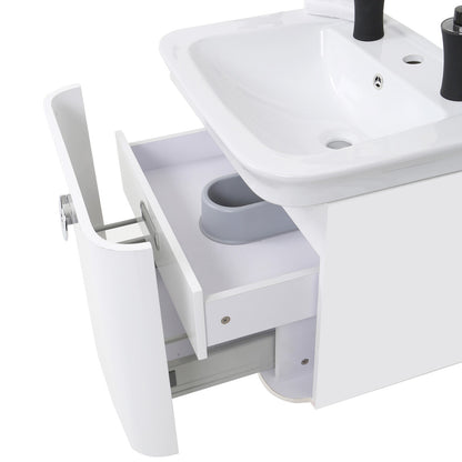 Adelphi White Bathroom sink with Storage - image 3