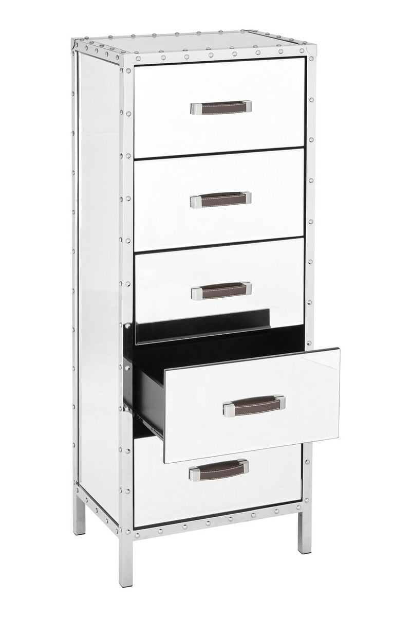 Rivet Chest of 5 Drawers