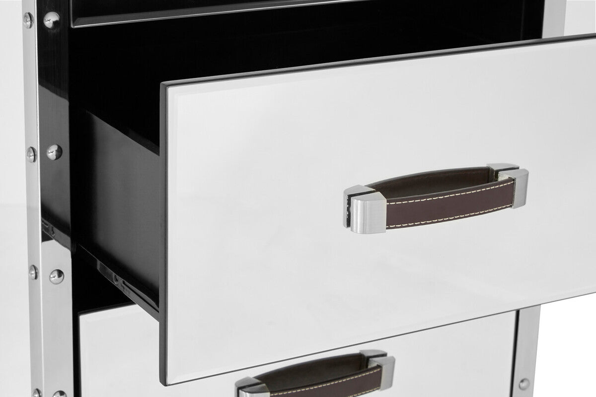 Rivet Chest of 5 Drawers