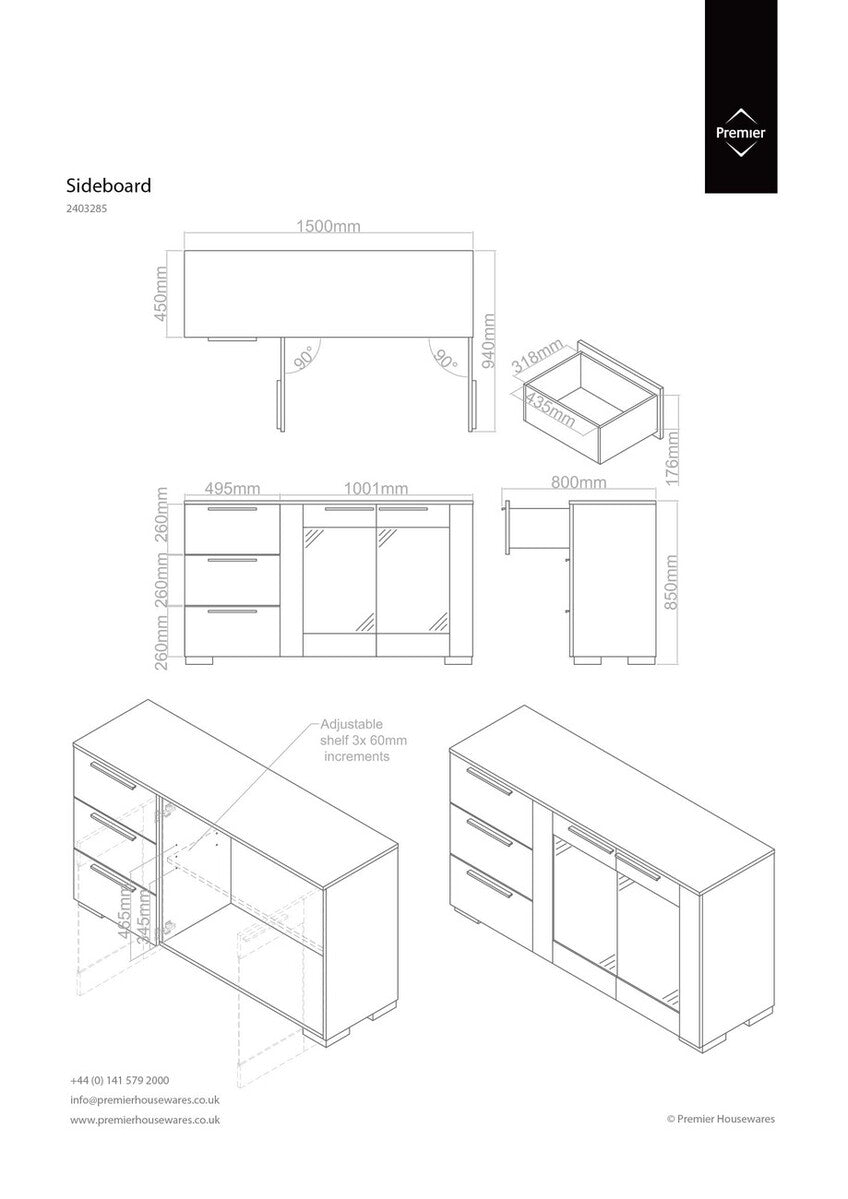 Cassy Walnut Veneer Sideboard - image 3