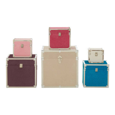 Carla Multicoloured Square Trunks Set of 6