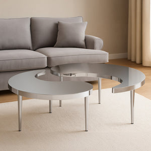 Lure Stainless Steel Yin Yang Coffee Table