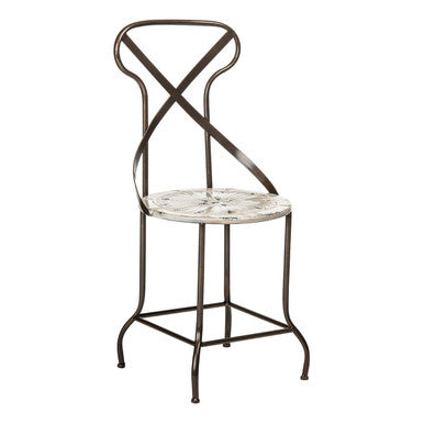 Artisan Cream Seat Metal Chair