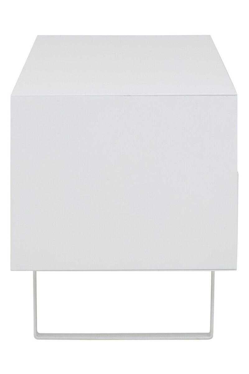 Moritz White High Gloss Media Cabinet