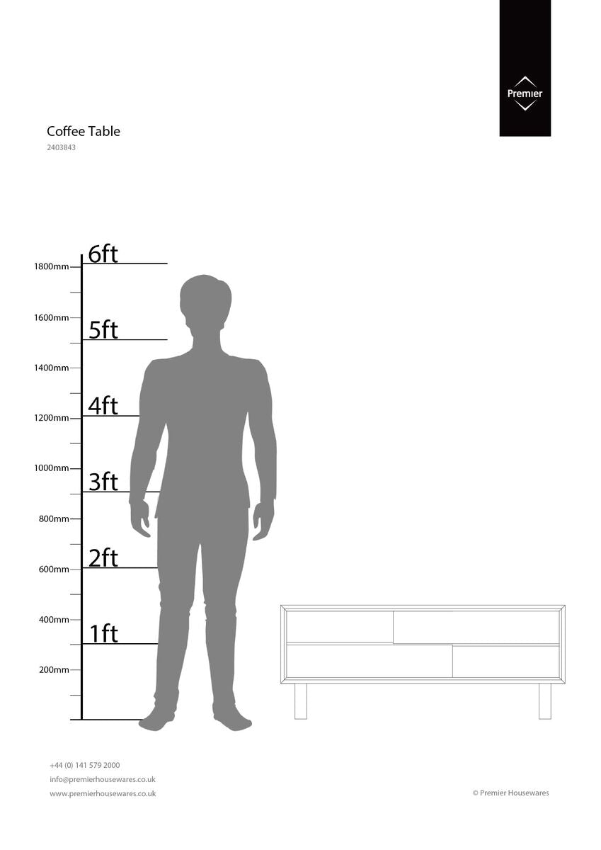 Moritz Black High Gloss Coffee Table