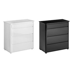 Moritz Black High Gloss 4 Drawer Chest