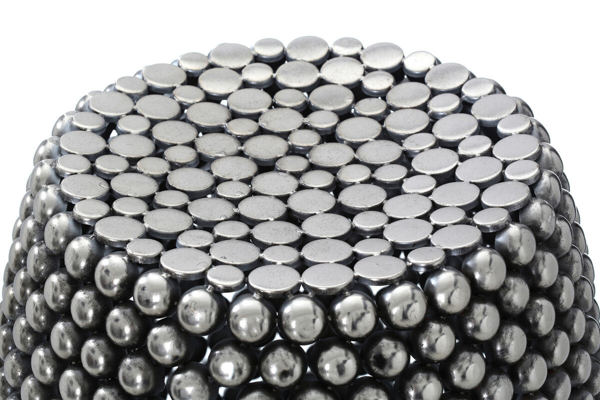 Templar Pewter Stool and Side Table