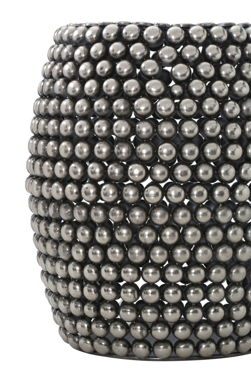 Templar Pewter Stool and Side Table