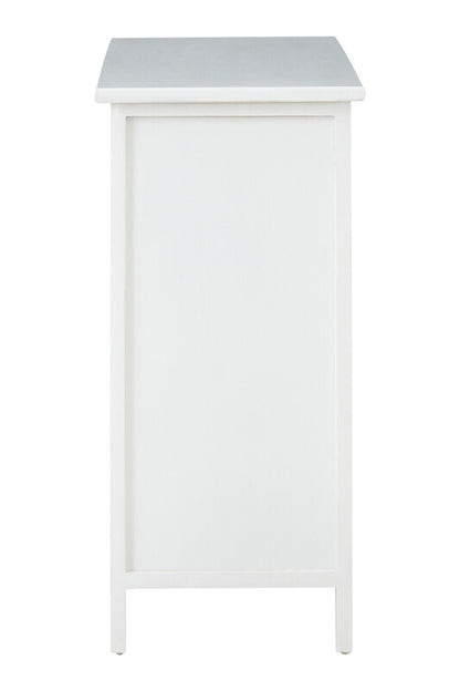 New England White 6 Drawers Chest