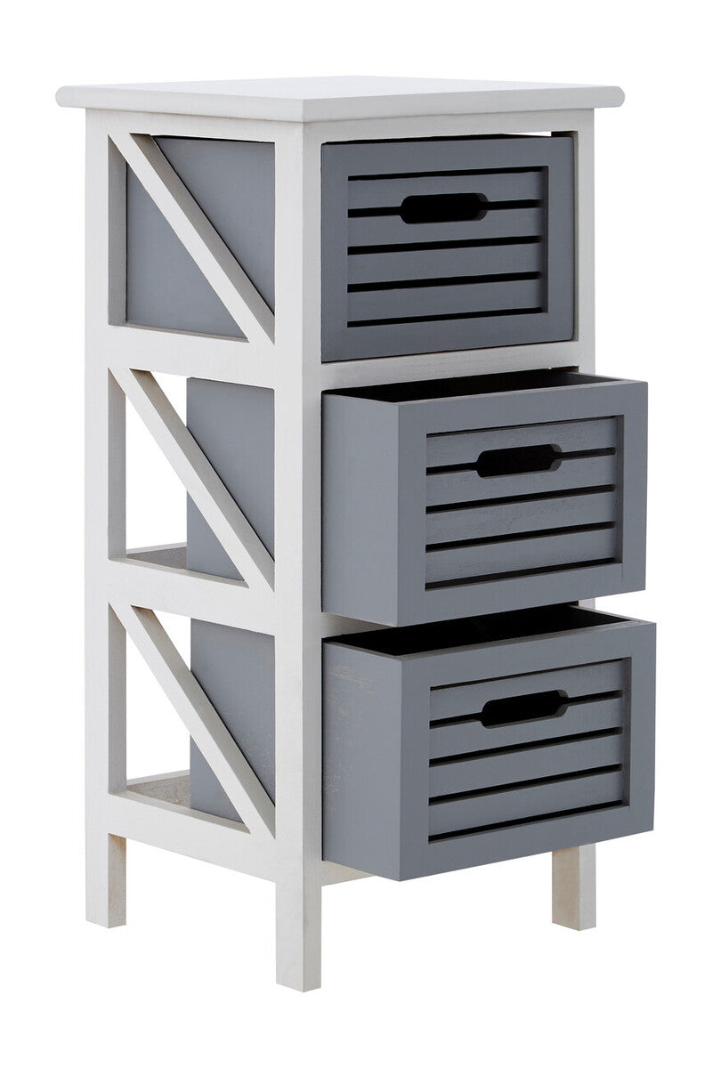 Vermont 3 Grey Drawers Unit - Image 5