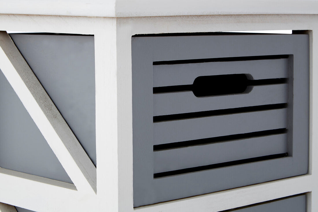 Vermont 3 Grey Drawers Unit - Image 6