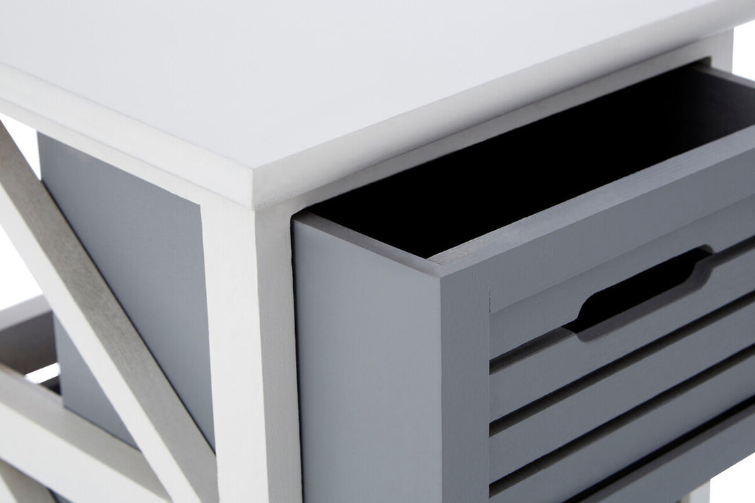 Vermont 3 Grey Drawers Unit - Image 7