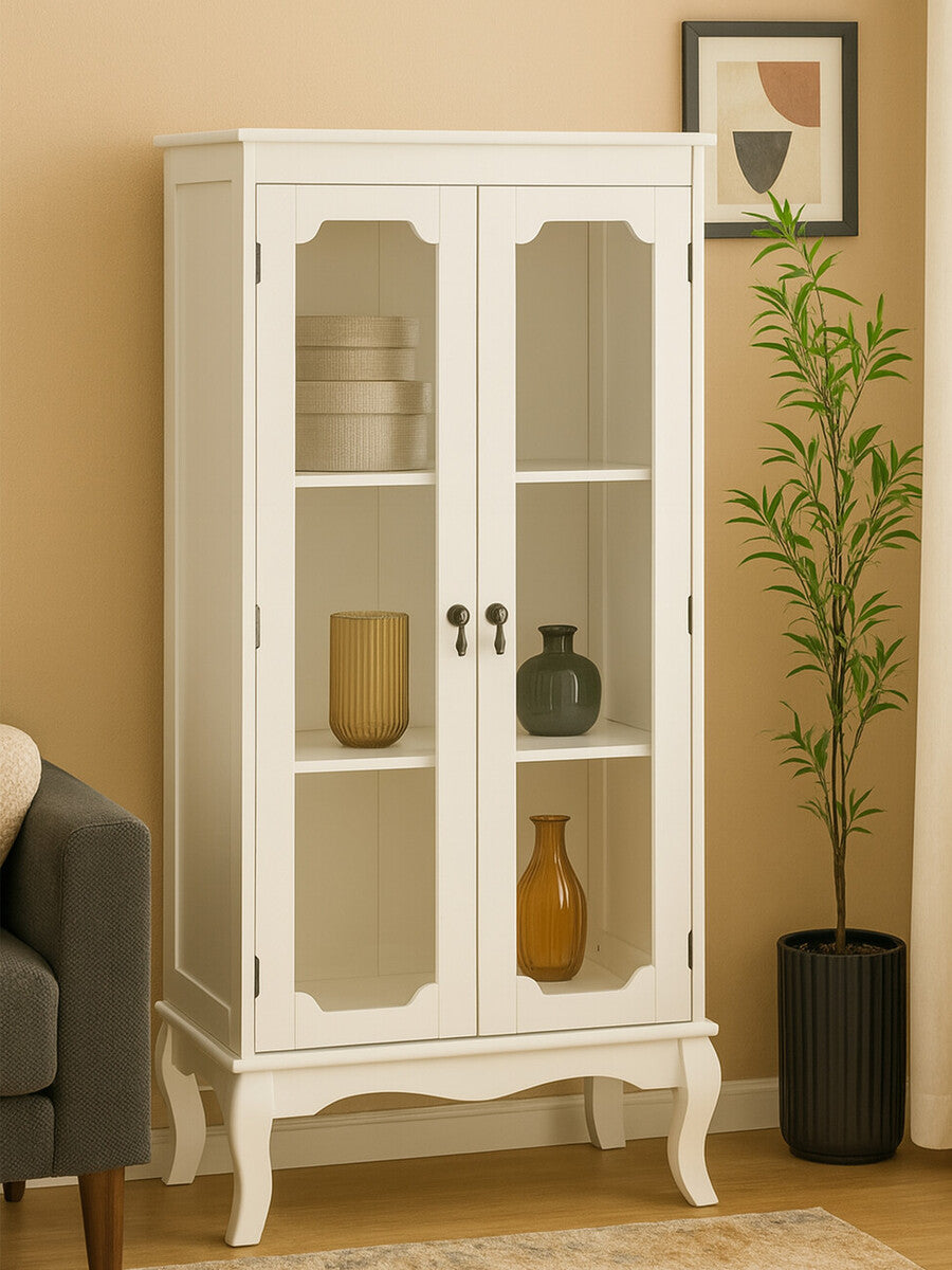 Marcella 2 Glass Doors Cabinet - image 6