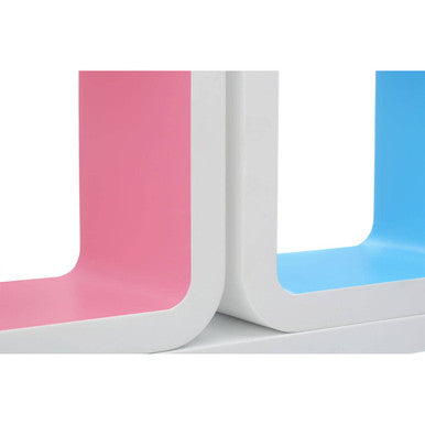 Set Of Three Varied White Wall Cubes