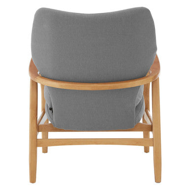 Stockholm Grey Chair With Birchwood Frame