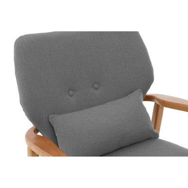 Stockholm Grey Chair With Birchwood Frame