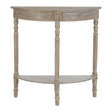 Heritage Half Moon Natural Console Table
