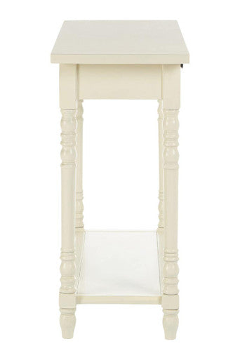 Heritage 2 Drawers White Console Table