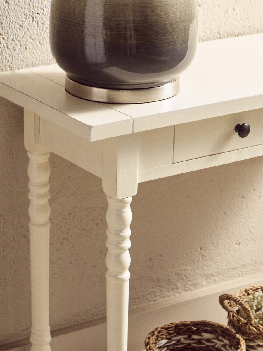 Heritage 2 Drawers Ivory Console Table