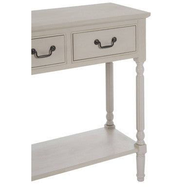 Heritage 3 Drawer Grey Putty Console Table