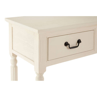 Heritage 3 Drawer White Console Table