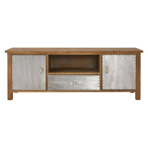 Shoreditch Metal and Wooden Media Unit with 2 Doors and 1 Drawer