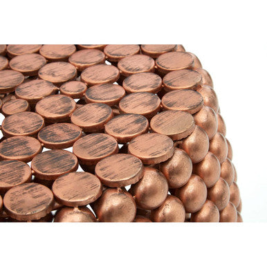 Templar Copper Finish Barrel Stool