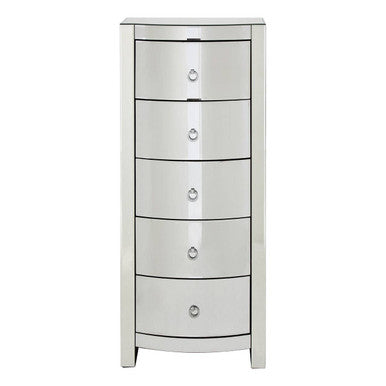 Verona Curved Tall Boy Drawers
