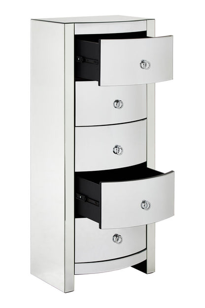Verona Curved Tall Boy Drawers