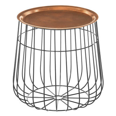 Templar Copper And Black Finish Tray Table