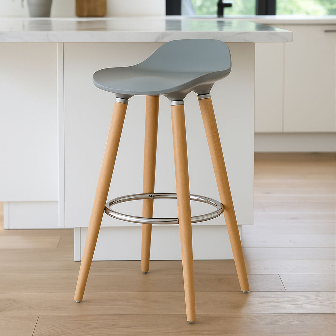 Stockholm Grey Bar Stool