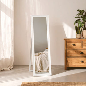 Urban White Floor Standing Mirror | Urban Loft