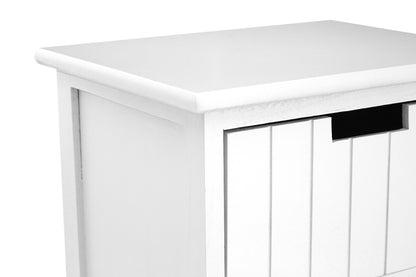 New England White 3 Drawers Chest