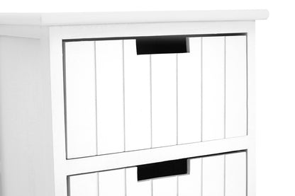 New England White 3 Drawers Chest