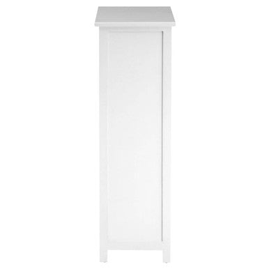 New England White Mdf 5 Drawers Chest